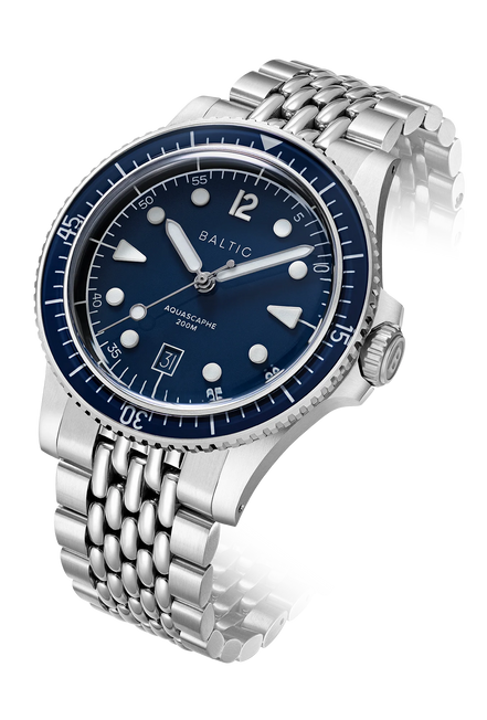 BALTIC Aquascaphe MK2 Blue 39.5mm Date