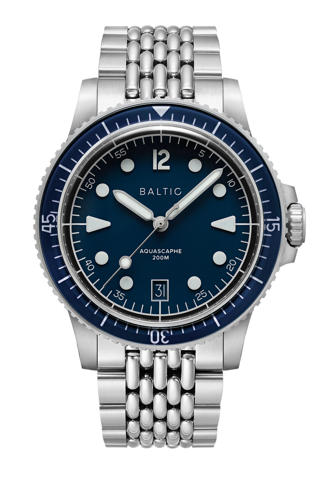 BALTIC Aquascaphe MK2 Blue 39.5mm Date