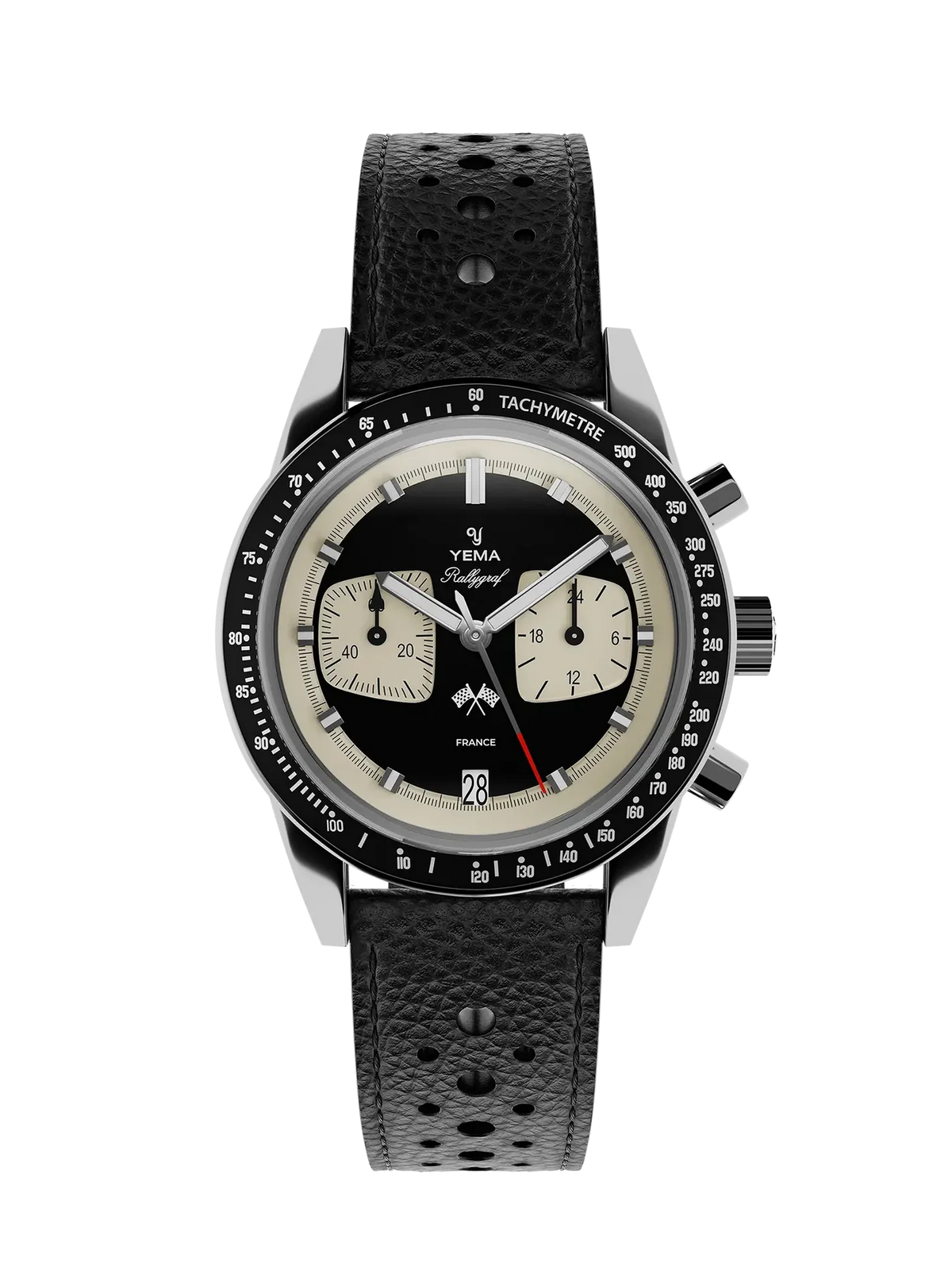 YEMA Rallygraf Meca-Quartz Reverse Panda