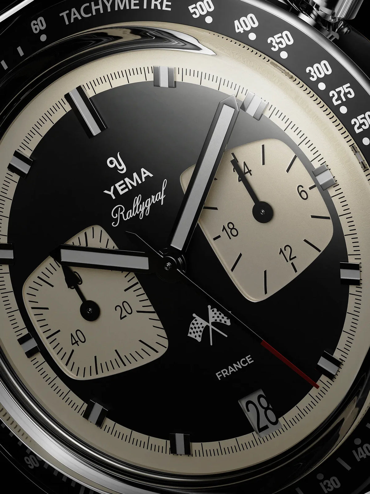 YEMA Rallygraf Meca-Quartz Reverse Panda
