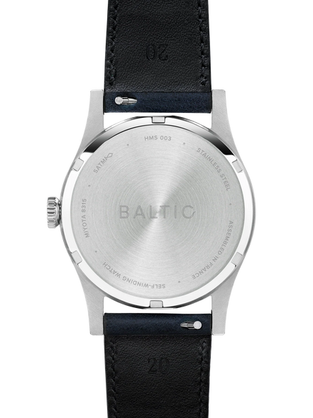 BALTIC HMS 003 Silver Blue Stitched Lion