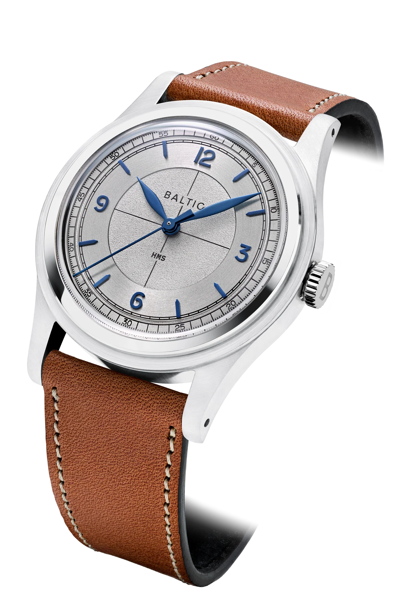 BALTIC HMS 003 Silver Blue Stitched Lion