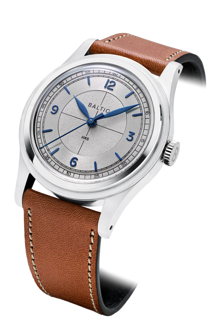BALTIC HMS 003 Silver Blue Stitched Lion