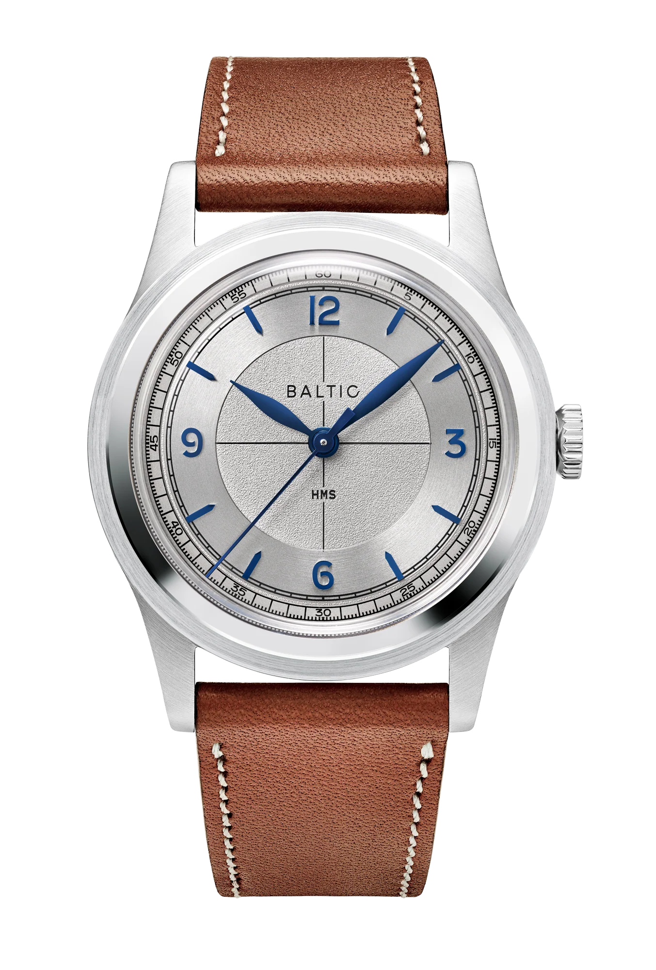 BALTIC HMS 003 Silver Blue Stitched Lion