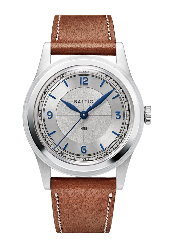BALTIC HMS 003 Silver Blue Stitched Lion