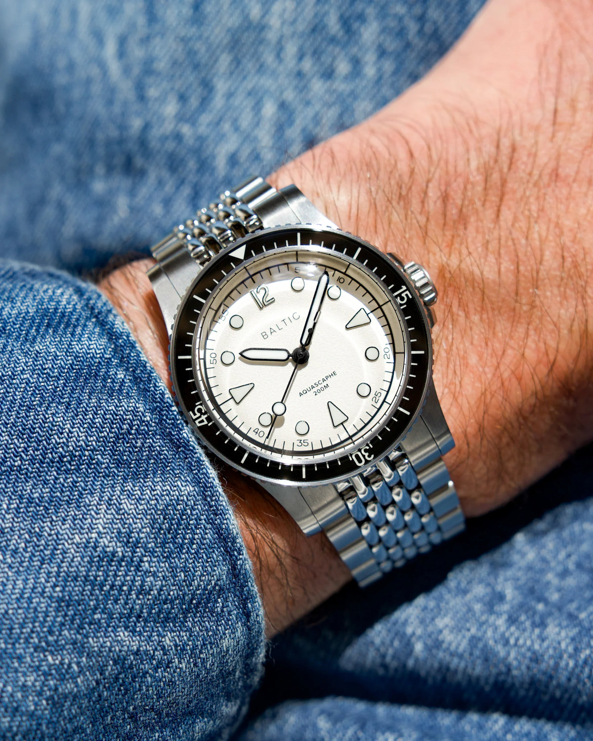 BALTIC Aquascaphe MK2 Warm Silver 37mm No Date