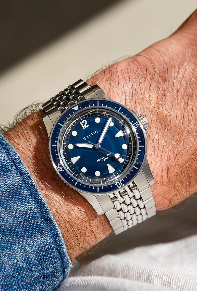 BALTIC Aquascaphe MK2 Blue 37mm No Date